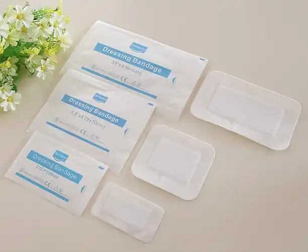 柔软透气粘合剂伤口敷料医用纱布
