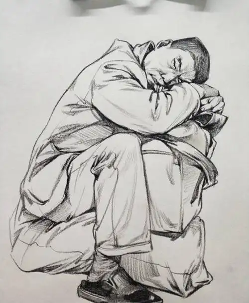 速写人物画法技巧图片优秀速写人物临摹素材