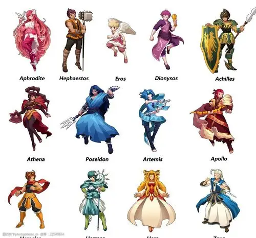 希腊神话 众神 希腊 宙斯 哈迪斯 波塞冬 设计 动漫动画 动漫人物 72