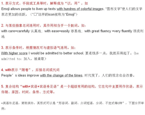 1分钟搞懂介词"with"的所有用法