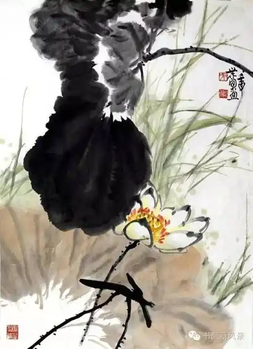 看名家张世简画荷,好享受!_作品_自然_荷花