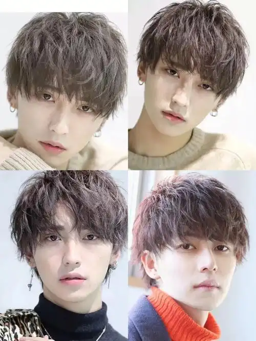 日系风格男士发型凌乱美