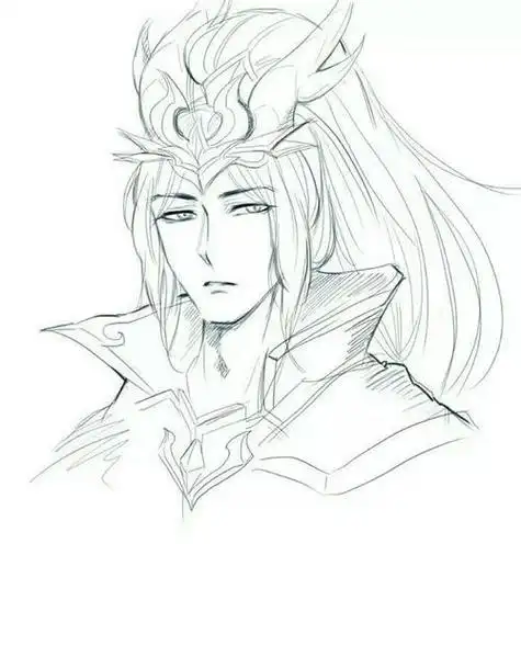 英雄王成头像简笔画