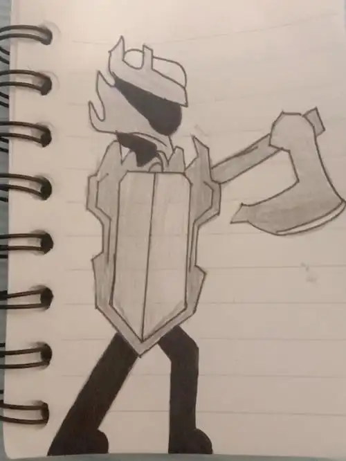 火柴人战争遗产#火柴人战争遗产  #随手画eyex210-23回复斧子和头盔有