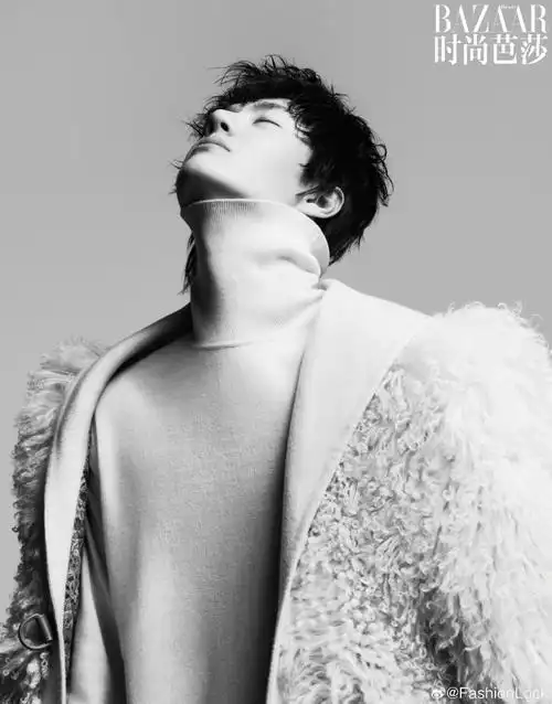 王一博时尚芭莎开年封面##王一博素颜大片