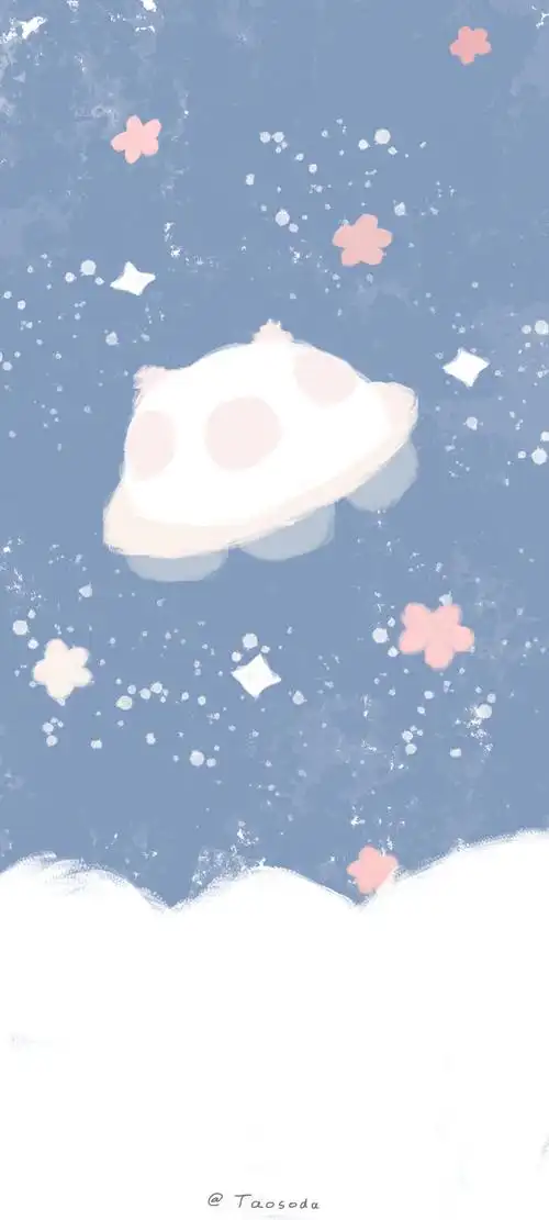 可爱手机壁纸蓝色系锁屏壁纸聊天背景2评论7更多