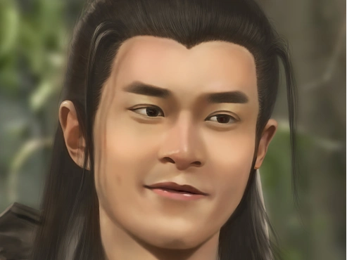 古天乐-杨过 厚涂写实绘画