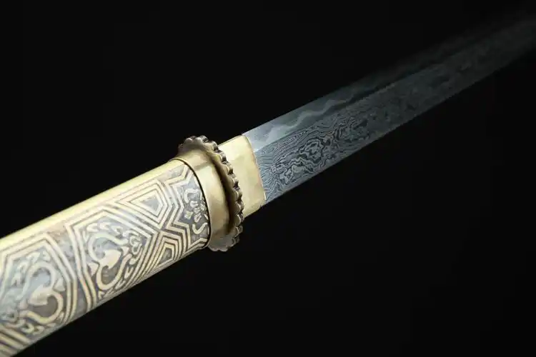 20寸黄铜鞘桃心纹唐刀