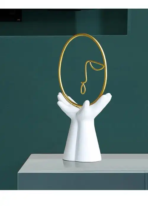 初见现代简约玄关入户摆件家居饰品客厅北欧轻奢个性创意样板房工艺品