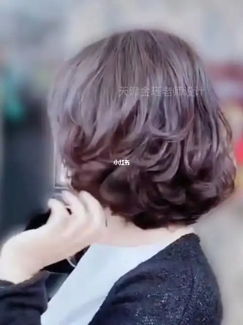 完全不用打理的韩式气垫烫短发烫发