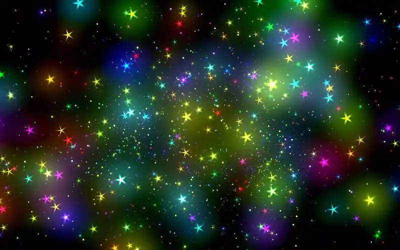 五颜六色的星,天空,抽象设计 iphone 壁纸