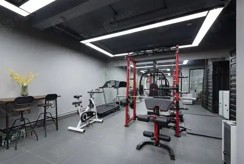 实景 保集澜湾 极简装修健身房效果图