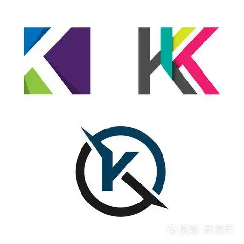 抽象字母 k 矢量标志的概念