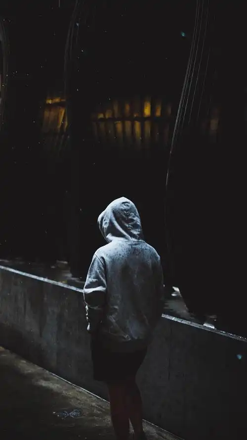 孤独男生背影手机锁屏壁纸