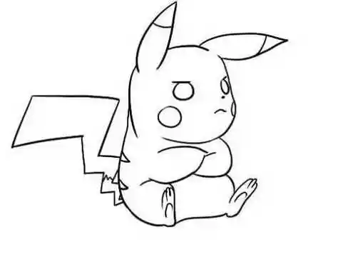 呆萌皮卡丘简笔画教学步骤 简单又可爱皮卡丘简笔画怎么画