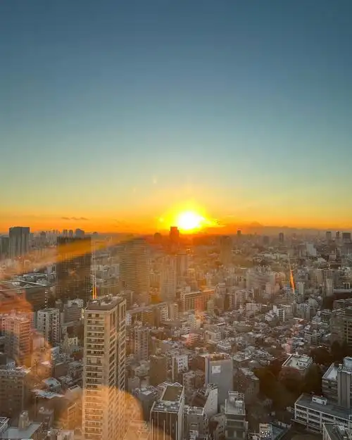 东京塔超美日落