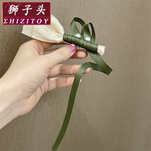郁金香流苏抓夹森系少女发抓气质后脑勺发夹手工鲨鱼夹发饰 a发夹款式