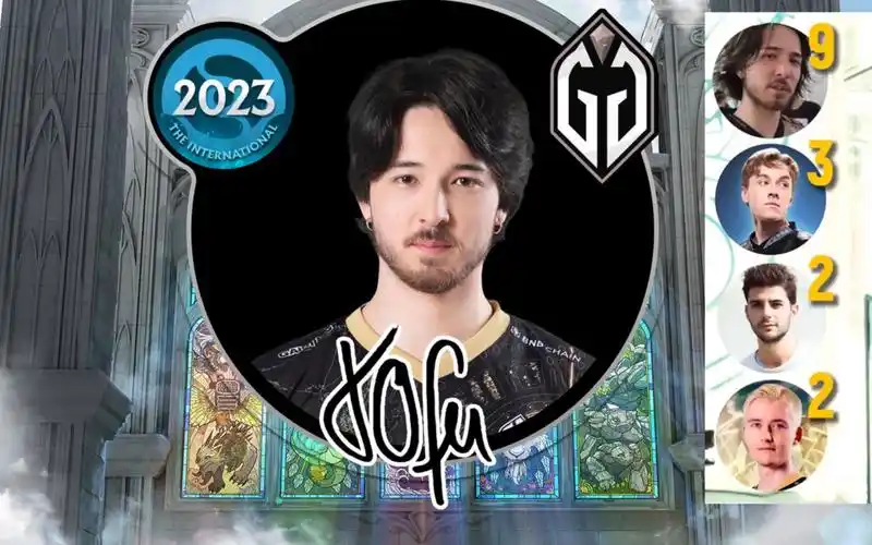 ti12票选最帅选手:gg战队tofu