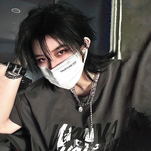 鲻鱼头假发男女中长发网红日系武士头发型韩版帅气可扎