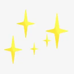 发光星星免扣元素颜