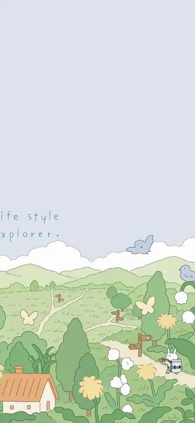 超级治愈的夏日小清新插画壁纸