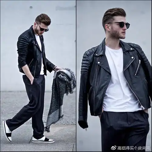 男生黑色皮衣搭配什么裤子这几条让你帅到飞起