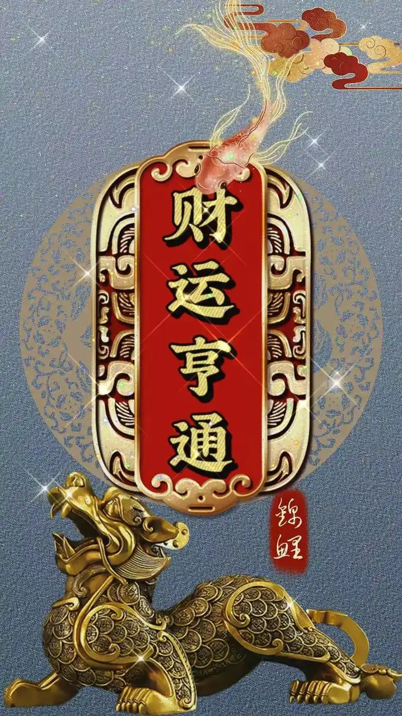 送你一张财运亨通壁纸,愿你时来运转顺风顺水一顺百顺#手机壁纸 - 抖