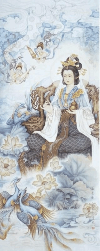 女画家韩德珠 工笔人物画 欣赏——中国女神