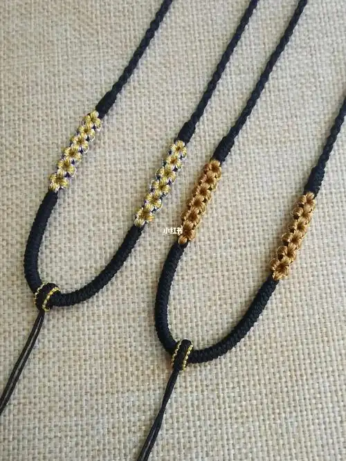 金色和土豪金都很百搭 小桃花项链绳吊坠绳