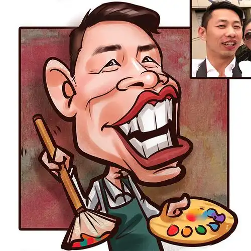 夸张漫画头像设计似颜绘手绘卡通肖像搞笑动漫真人照片人物logo