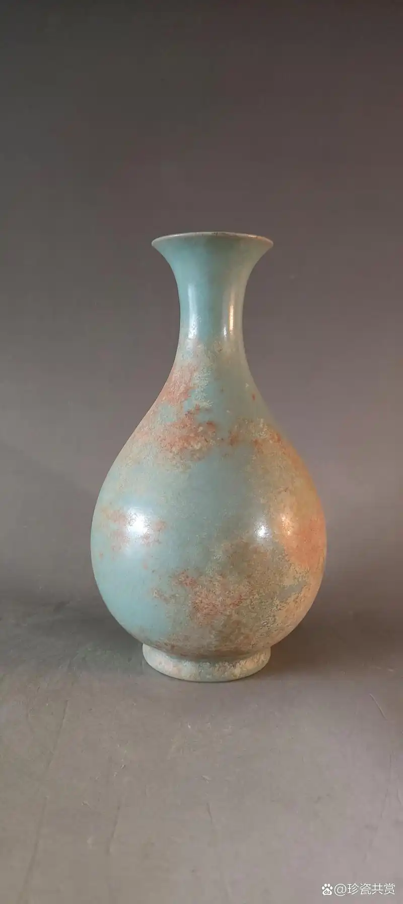 汝窑天青釉玉壶春瓶精品鉴赏