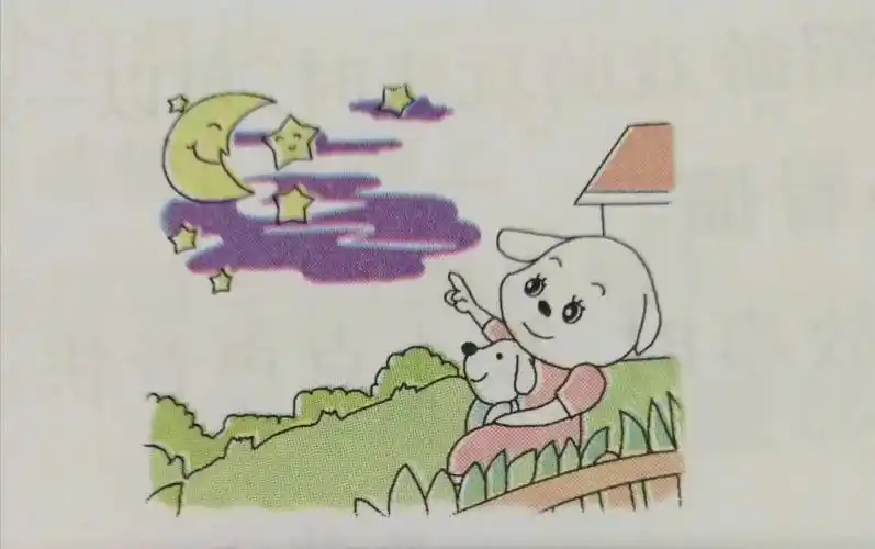 精彩看图写话夜晚/星空/小狗